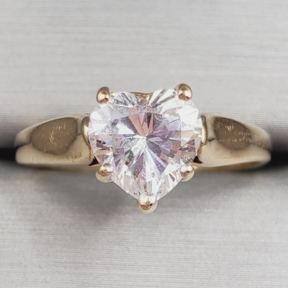 Yellow Gold Heart Ring